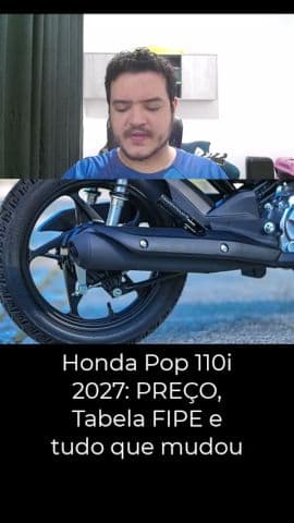 Honda Pop 110i 2027 chega com rodas de liga e NOVO sistema de freios #honda #pop110i #moto