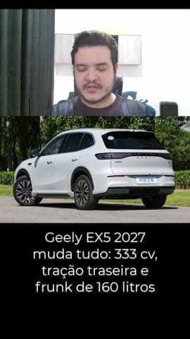 Novo Geely EX5 ficou com cara de Volvo e quase dobrou a potência #geelyex5 #geely #ex5 #carros