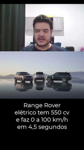 Range Rover elétrico tem 550 cv e faz 0 a 100 km/h em 4,5 segundos #rangerrover #carroeletrico
