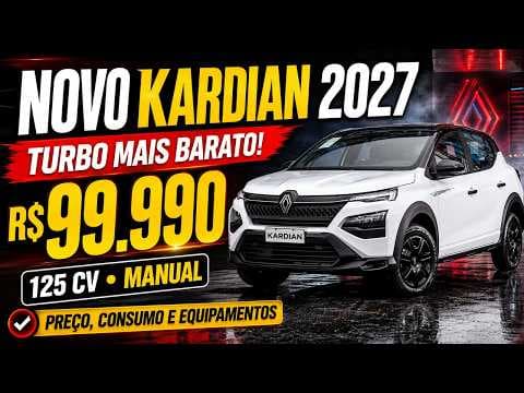 Renault Kardian por R$ 99.990! Novo Vibe é o Carro Turbo Mais Barato do Brasil