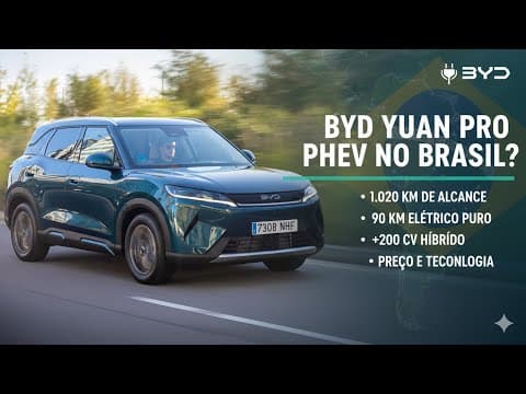 BYD Yuan Pro PHEV: híbrido com 1.020 km de alcance pode chegar ao Brasil!