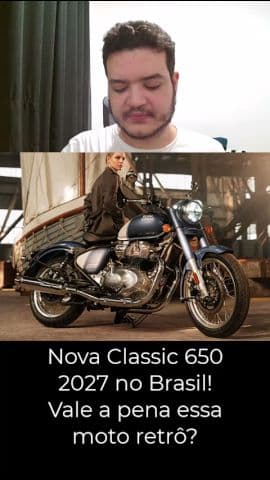 Royal Enfield lança Classic 650! Moto clássica com motor 650cc #royalenfield #classic650 #moto