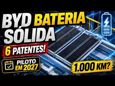 BYD prepara bateria sólida que pode mudar os carros elétricos!