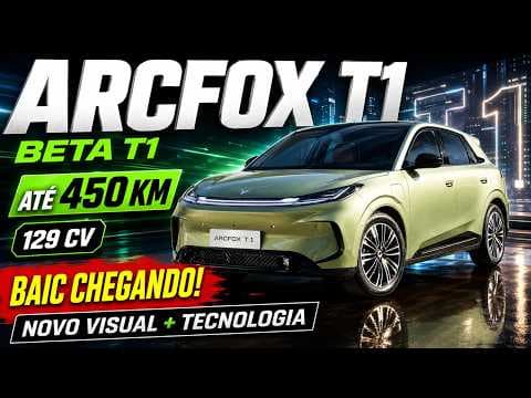 Novo Arcfox T1 ganha visual atualizado e pode estrear no Brasil em breve