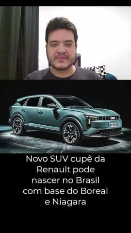 Novo SUV cupê da Renault pode nascer no Brasil com base do Boreal e Niagara #renault #renaultboreal