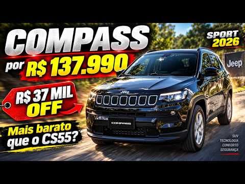 Jeep Compass por R$ 137 MIL! Desconto de R$ 37 mil vale a pena?