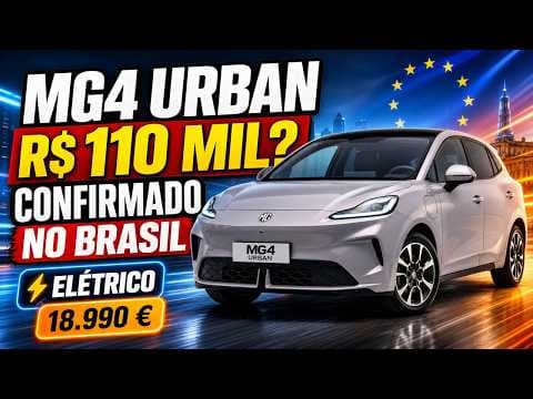 MG4 Urban cai para R$ 110 mil na Europa antes de chegar ao Brasil!