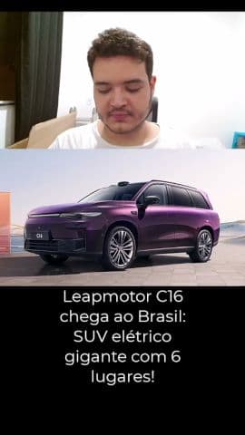 Leapmotor C16 chega ao Brasil: SUV elétrico gigante com 6 lugares! #leapmotor #leapmotorc16 #carros