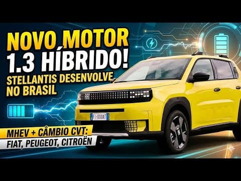 Novo motor 1.3 semi-híbrido da Stellantis vai equipar Fiat, Peugeot e Citroën no Brasil