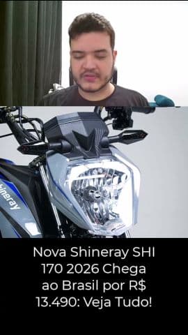 Shineray SHI 170 2026: Moto Street com Painel Digital, USB e Motor 169 cc #shineray #shi170 #moto