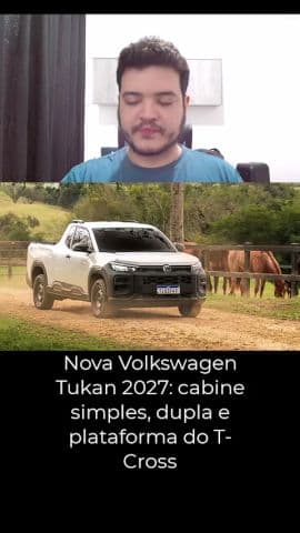 Nova Volkswagen Tukan 2027: cabine simples, dupla e plataforma do T-Cross #volkwagen #tukan2027
