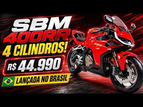 77,6 CV por R$ 44.990? Nova SBM 400RR tetracilíndrica é lançada