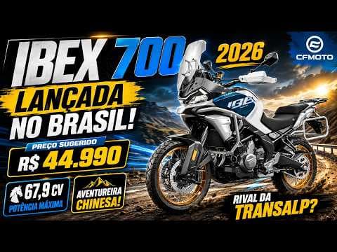 CFMOTO Ibex 700 Chega ao Brasil por R$ 44.990! Vale Mais que Transalp e Ténéré?