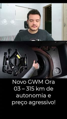 GWM Ora 03 BEV58 – Novo elétrico com 315 km de autonomia chega ao Brasil! #gwm #ora03 #gwmora