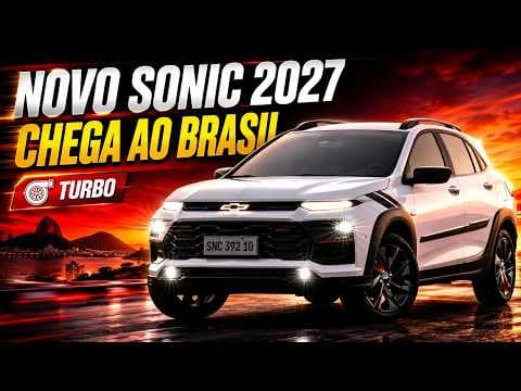 Novo Chevrolet Sonic 2027 chega ao Brasil com visual cupê e muita tecnologia!