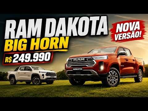 Nova RAM Dakota Big Horn custa R$ 249.990 e surpreende nos equipamentos
