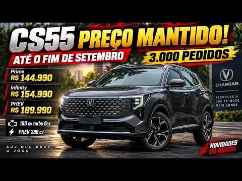 CAOA Changan CS55 continua por R$ 144.990! Veja versões e equipamentos