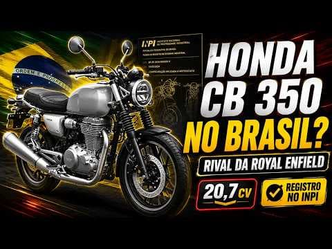 Honda registra CB 350RS no Brasil para enfrentar a Royal Enfield