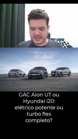 Mesmo preço! GAC Aion UT enfrenta Hyundai i20 por R$ 139.990 #gac #gacaionut #aionut #carroelétrico