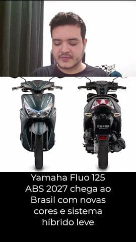 Yamaha Fluo 125 ABS 2027 chega ao Brasil com novas cores e sistema híbrido leve #yamaha #fluo125