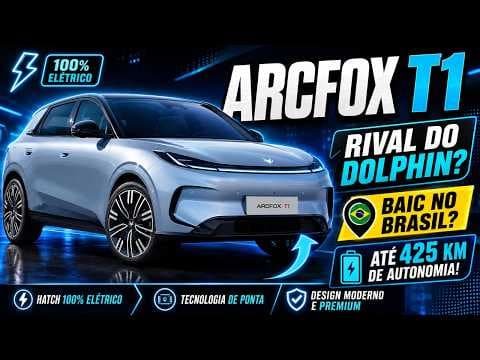 BAIC Pode Trazer o Arcfox T1 ao Brasil: Elétrico Chinês Mira Dolphin e Geely EX2