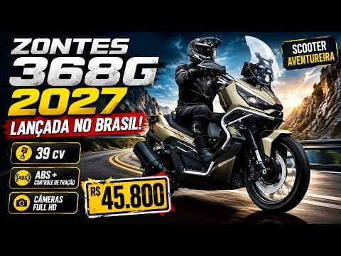 Zontes 368G 2027 Lançada! Preço, Motor e Equipamentos #zontes #zontes368g #moto #scooter