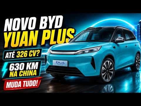 Novo BYD Yuan Plus muda tudo: maior, mais potente e com até 326 cv