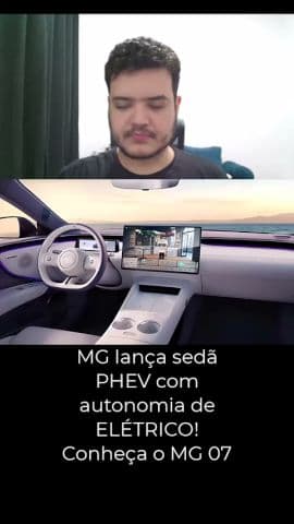 MG 07 PHEV roda 245 KM só na bateria e até 1.745 KM no total! #mg07 #carroeletrico #mg
