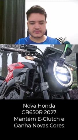 Nova Honda CB650R 2027 Mantém E-Clutch e Ganha Novas Cores #honda #hondacb650r #cb650r #moto