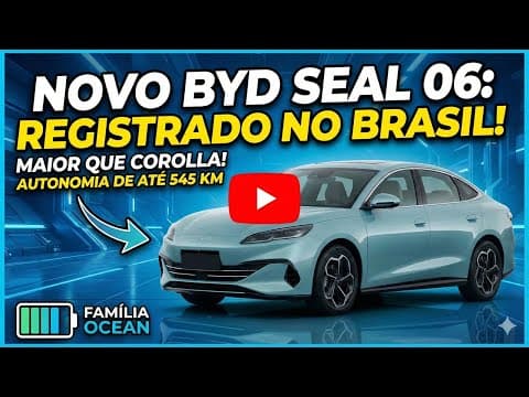 BYD Seal 06 registrado no Brasil! Novo sedã elétrico maior que o Corolla