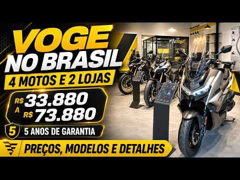 Voge chega ao Brasil com 4 motos: veja preços, modelos e equipamentos