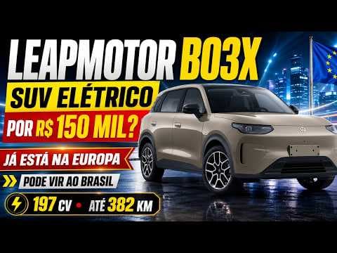 Leapmotor B03X pode chegar ao Brasil por R$ 150 mil