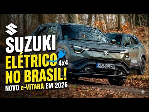 Suzuki confirma e-Vitara elétrico 4x4 no Brasil até março de 2026