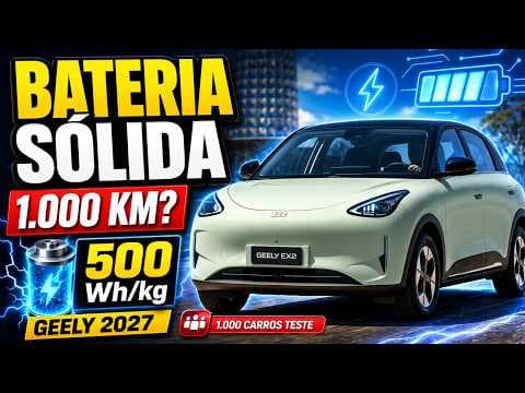 BATERIA DE ESTADO SÓLIDO: Geely promete até 500 Wh/kg!