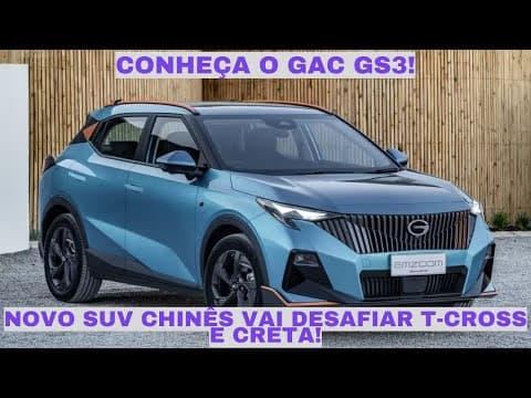 GAC GS3 vai chegar ao Brasil com motor flex para brigar com T-Cross e Creta!