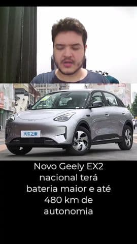 Geely EX2 brasileiro é flagrado com nova bateria e ADAS avançado #geely #geelyex2 #carroeletrico