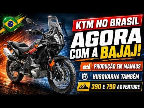 Bajaj assume a KTM no Brasil e vai produzir motos em Manaus