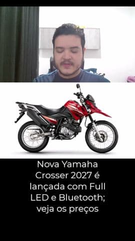 Yamaha Crosser 2027 ganha tecnologia e segurança sem mudar o motor #yamaha #crossser2027 #crosser