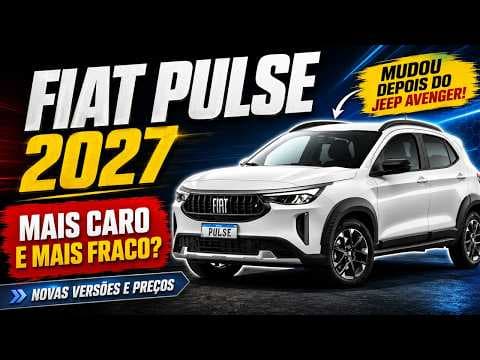 Fiat Pulse 2027 MUDA TUDO após chegada do Jeep Avenger!