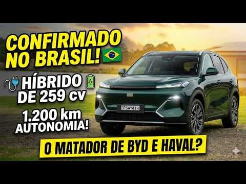Geely EX5 híbrido chega ao Brasil com 259 cv e 3 versões!