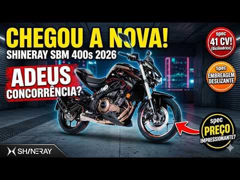 Vale a pena? Nova naked 400 da Shineray chega ao Brasil