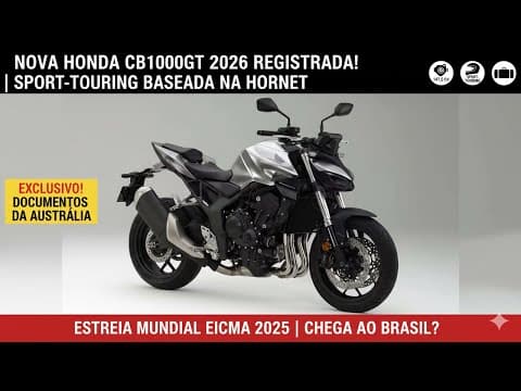 Honda CB1000GT 2026 combina potência e conforto — será que vem para o Brasil?