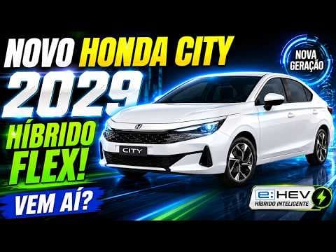Honda City vai mudar tudo: nova geração terá visual agressivo e híbrido flex