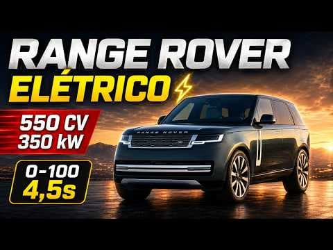 NOVO RANGE ROVER ELÉTRICO: 550 cv, recarga de 350 kW e luxo extremo