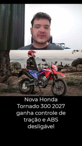 Tornado 300 2027 ganha HSTC, chave codificada e nova cor preta #honda #moto #tornado #hondatornado