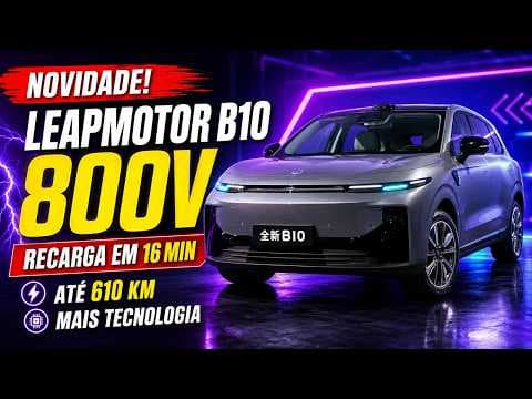 Novo Leapmotor B10 estreia arquitetura de 800 V e até 248 cv