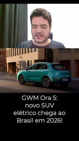 GWM Ora 5: novo SUV elétrico chega ao Brasil em 2026! #gwm #ora5 ?#gwmora5 #carroelétrico