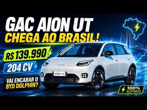 Novo GAC Aion UT já está no Brasil e quer bater BYD Dolphin e Geely EX2