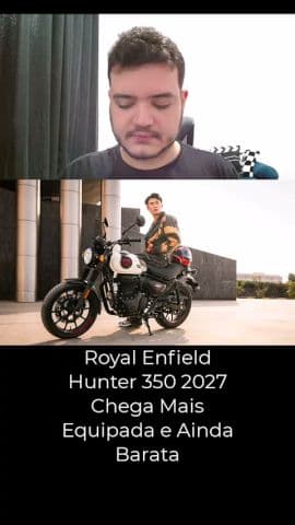 Hunter 350 2027 Ganha Melhorias no Brasil e Continua Abaixo de R$ 21 Mil #hunter350 #royalenfield