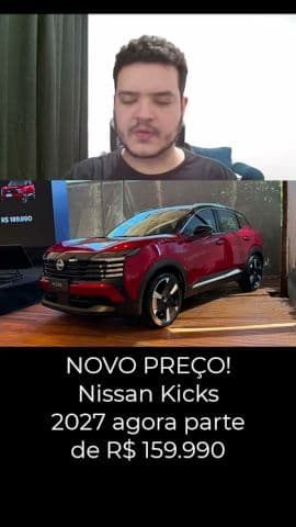 Nissan Kicks 2027 fica até R$ 10 MIL mais barato; veja os novos preços #nissankicks #nissan #kicks
